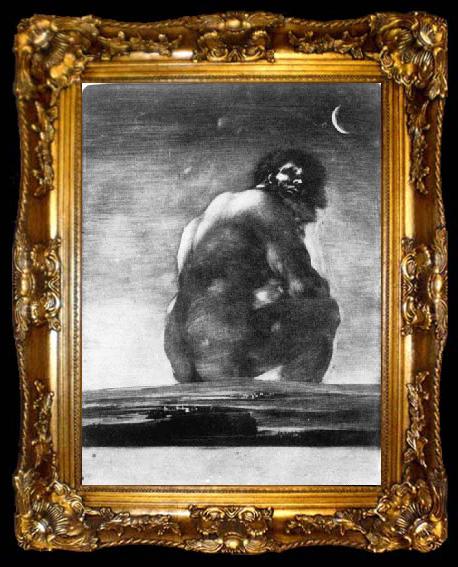 framed  Francisco de goya y Lucientes The Colossus, ta009-2
